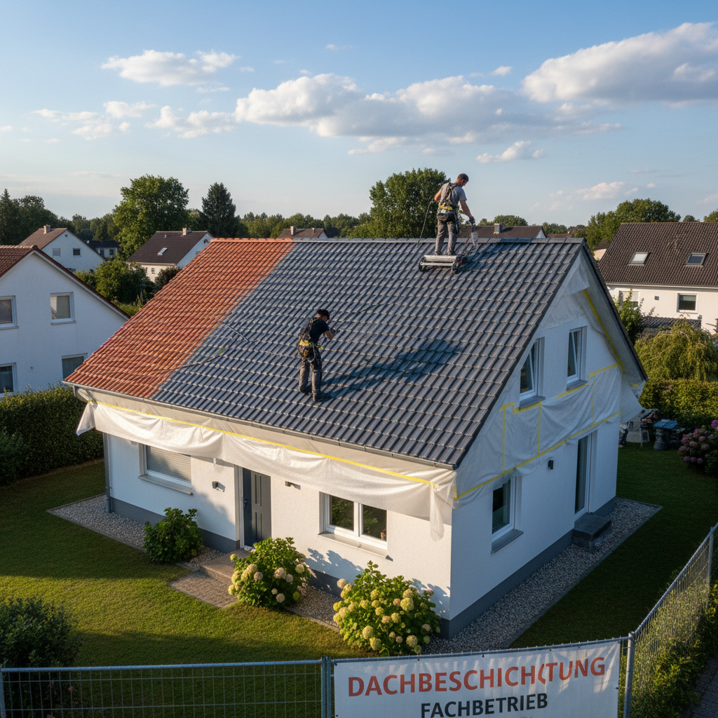 Gründliche Dachreinigung und Dachbeschichtung